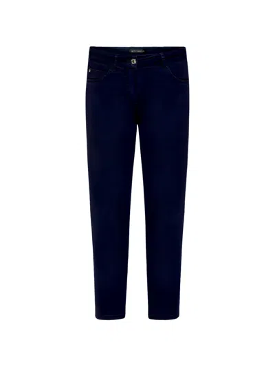 Betty Barclay Cropped Slim-fit Jeans In Blue