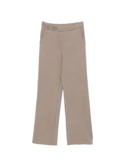 Betty Barclay Crystal-embellished Wide-leg Trousers In Brown