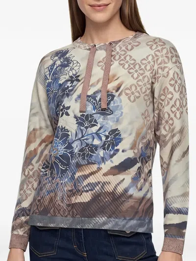 Betty Barclay Drawstring-detail Sweater In Multi