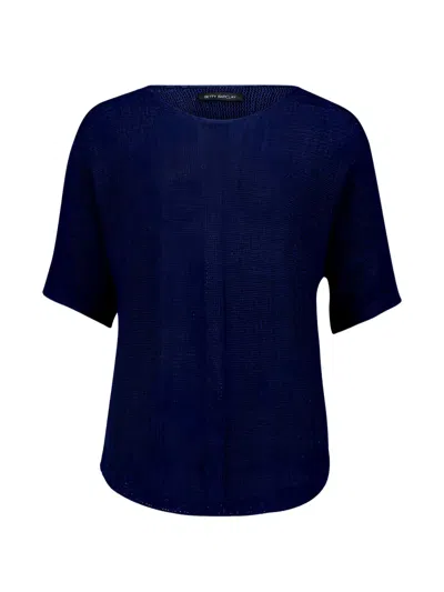Betty Barclay Fine-knit Short-sleeve Top In Black