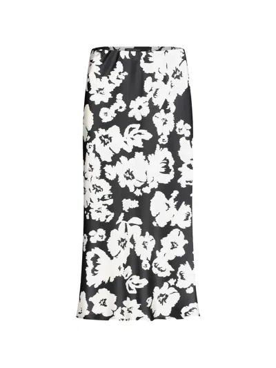 Betty Barclay Floral-print Midi Skirt In Black
