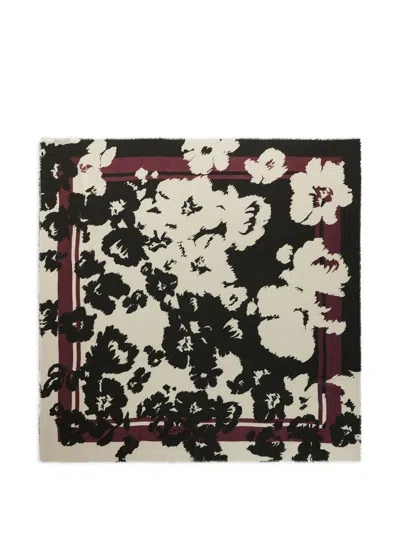 Betty Barclay Floral-print Scarf In Black
