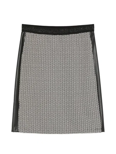 Betty Barclay Geometric-pattern Mini Skirt In Silver