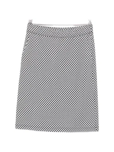 Betty Barclay Geometric-print Pencil Mini Skirt In Blue