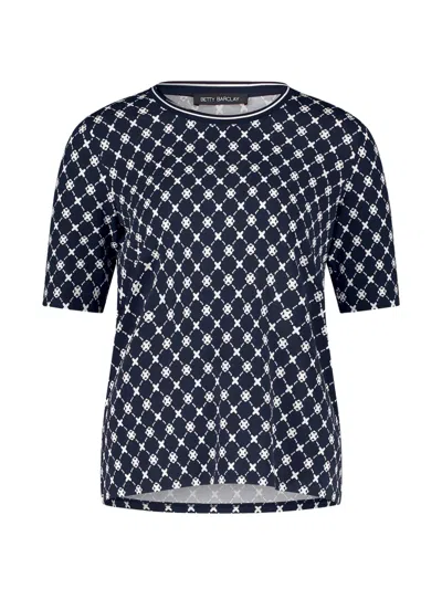 Betty Barclay Geometric-print T-shirt In Blue