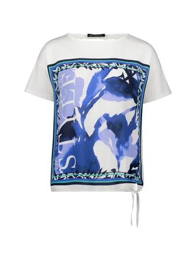 Betty Barclay Graphic-print Knot-detail T-shirt In Multi