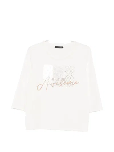 Betty Barclay Graphic-print Three-quarter Sleeve T-shirt In Multi