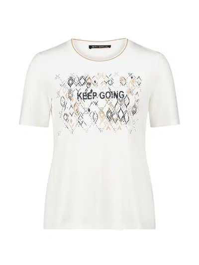 Betty Barclay Graphic-print T-shirt In White
