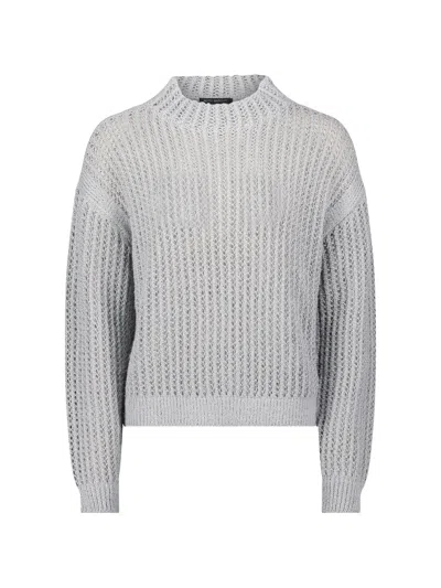 Betty Barclay Hight-neck Sweater In Gray