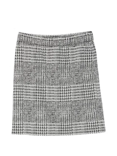 Betty Barclay Houndstooth-pattern Mini Skirt In Gray
