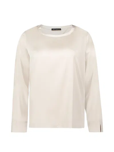 Betty Barclay Long-sleeve Blouse In Neutral