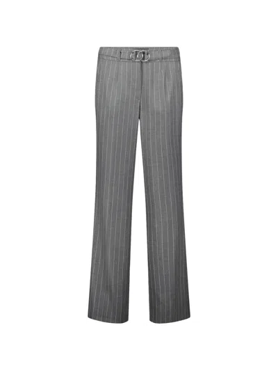Betty Barclay Marlene Pinstripe Trousers In Gray