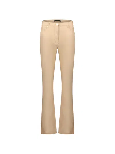 Betty Barclay Mid-rise Flared Trousers In Neutral