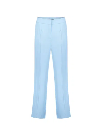 Betty Barclay Pressed-crease Straight-leg Trousers In Blue
