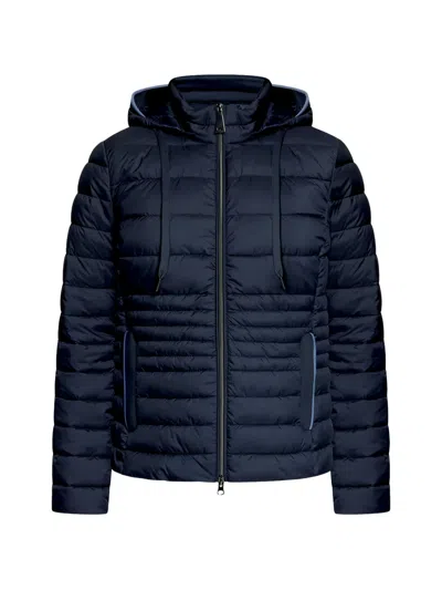 Betty Barclay Quilted Hooded Jacket In Blue