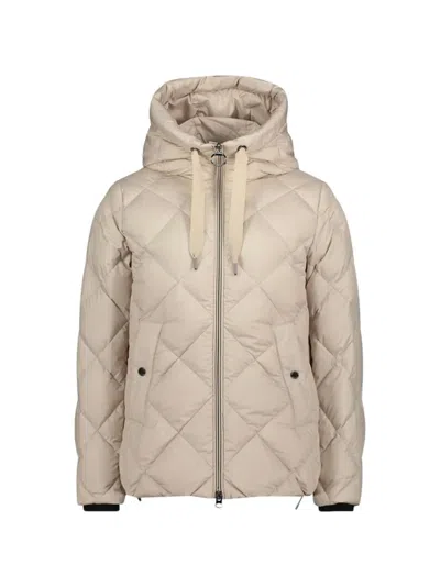 Betty Barclay Quilted Hooded Jacket In Neutral
