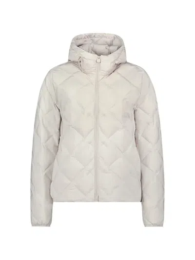Betty Barclay Quilted Hooded Puffer Jacket In Neutral