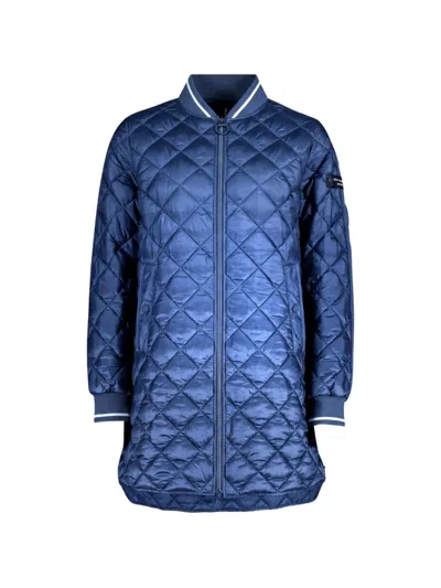 Betty Barclay Quilted Longline Jacket In Blue