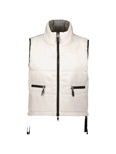 Betty Barclay Quilted Zip Sleeveless Gilet In White