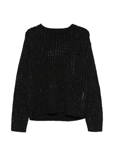 Betty Barclay Sequin-embellishment Sweater In Black