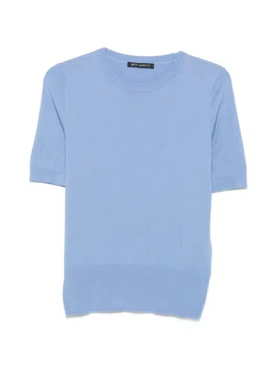 Betty Barclay Short-sleeve Crew-neck T-shirt In Blue