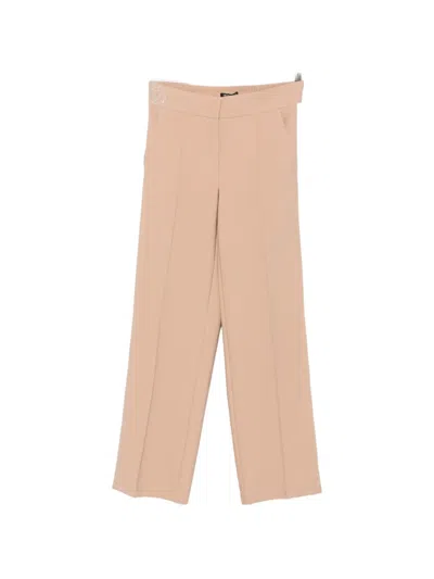 Betty Barclay Side-stripe Crystal-embellished Trousers In Neutral