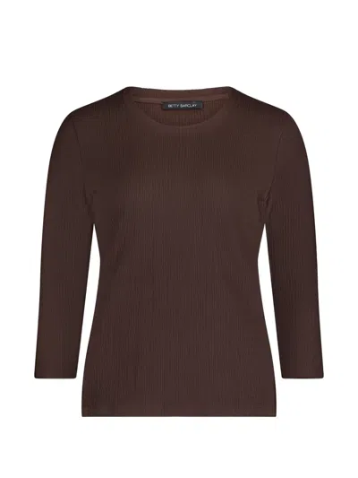 Betty Barclay Textured T-shirt In Brown