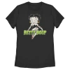 Betty Boop Halloween Zombie Logo  Graphic T-shirt In Black