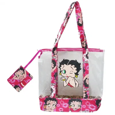 Betty Boop Women's Clear Shopping Bag In Pink
