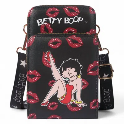 Betty Boop Women's Crossbody Wallet In Black