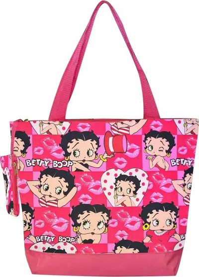 Betty Boop Women's Diaper Hand Tote Bag In Pink Multi In Neutral