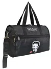 Betty Boop Women's Duffel Bag In Black With Graphic Print In Multi