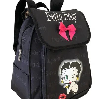 Betty Boop Women's Mini Backpack In Black In Grey