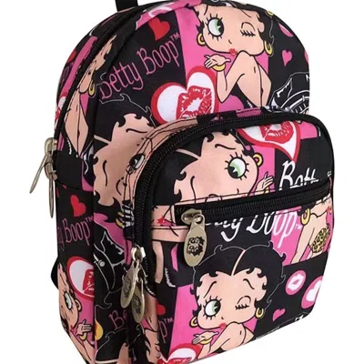 Betty Boop Women's Mini Backpack In Pink Multi