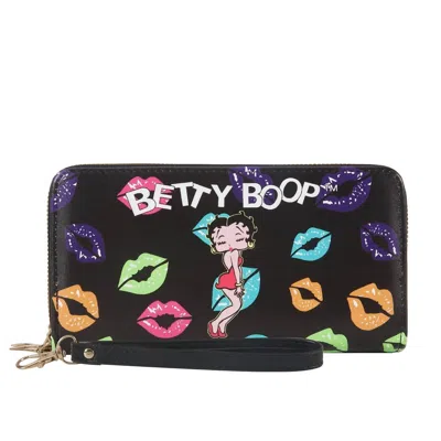 Betty Boop Women's Wallet In Black In Multi