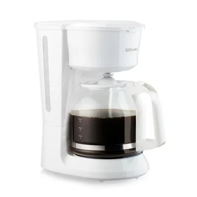 Betty Crocker 12-cup Drip Coffee Maker With Heat Resistant Glass Carafe, White
