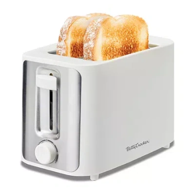 Betty Crocker 2-slice Electric Toaster In White