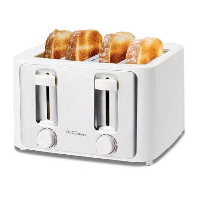Betty Crocker 4-slice Electric Toaster In White