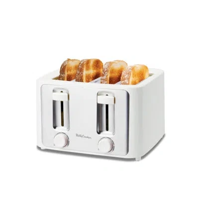 Betty Crocker 4 Slice Toaster In White