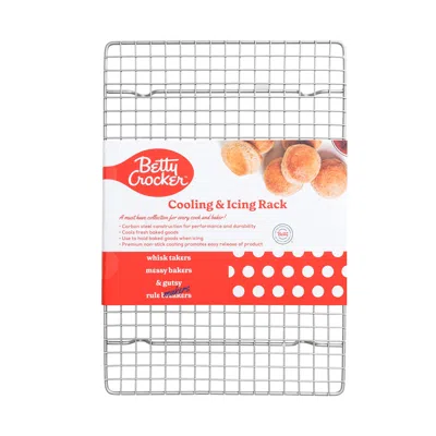 Betty Crocker Carbon Steel 13 X 9 X 0.87 Inch Cooling Rack In Silver