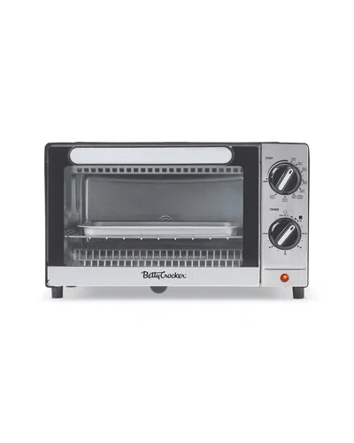 Betty Crocker Mid-size Toaster Oven In Silver