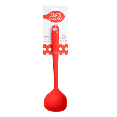 Betty Crocker Silicone 13 Inch Ladle, Red