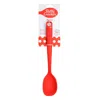 Betty Crocker Silicone 13 Inch Spoon, Red In Red