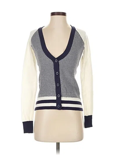 Pre-owned Between Me & You Cardigan Sweater In White