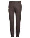 Betwoin Man Pants Brown Size 34 Wool, Polyester, Polyamide, Elastane In Brown
