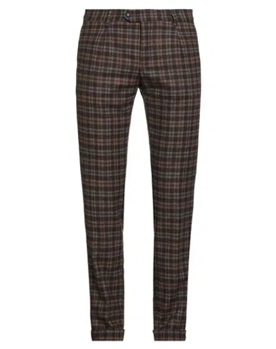 Betwoin Man Pants Brown Size 38 Wool, Polyester, Polyamide, Elastane
