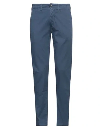 Betwoin Man Pants Navy Size 40 Cotton, Elastane
