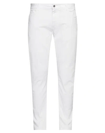 Betwoin Man Pants White Size 40 Cotton, Elastane