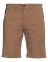 Betwoin Man Shorts & Bermuda Shorts Camel Size 34 Cotton, Elastane In Beige