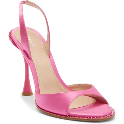 Betzábe Betzabe Crystal Sandal In Fuchsia Satin